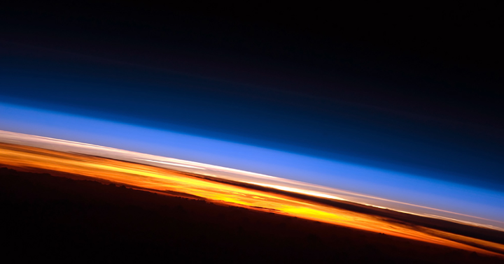 Sunset on the Indian Ocean as seen by astronauts aboard the ISS